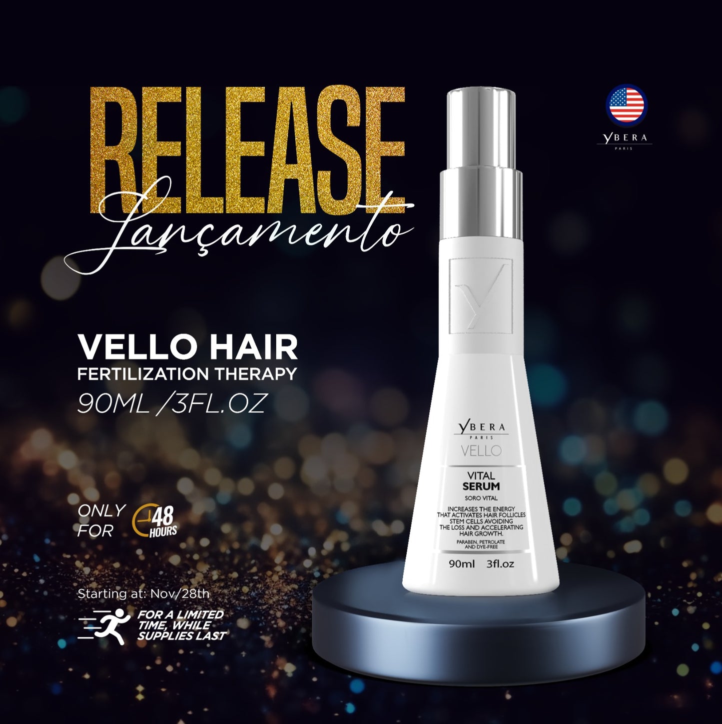 VELLO Hair Fertilization Therapy 90ml / 3flo.oz - YBERA PARIS